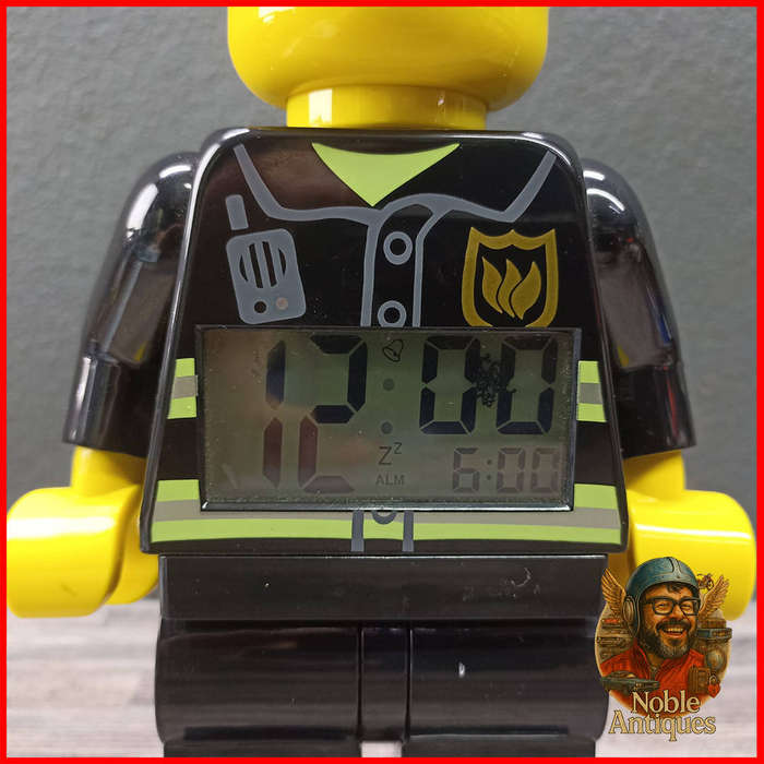 LEGO City Fireman Figure Alarm Clock Working