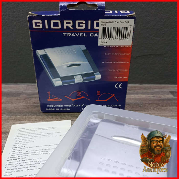 Giorgio World Time Travel Calculator New Old Stock