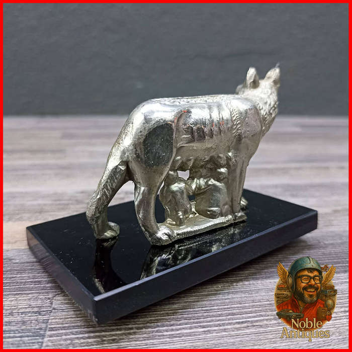 Wolf of Rome Romulus and Remus 1930s Paperweight