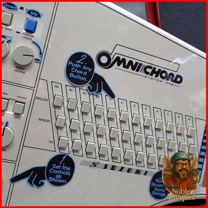 SUPER RARE Suzuki Omnichord OM-108, an electronic musical instrument As New