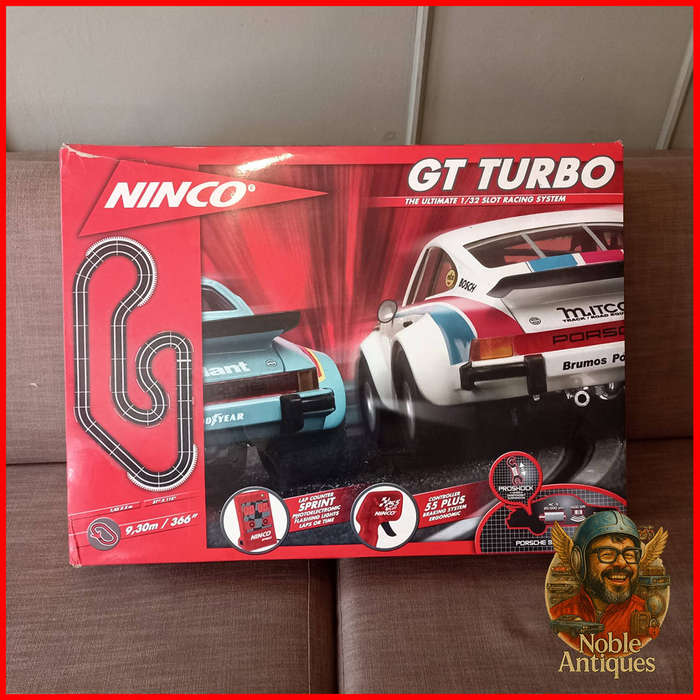 Ninco GT Turbo slot racing system, featuring a 1/32 scale track and cars