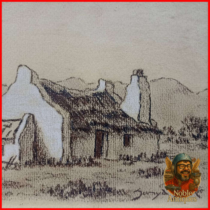 Framed artwork titled Fisherman's Cottages by Sonja Grobler