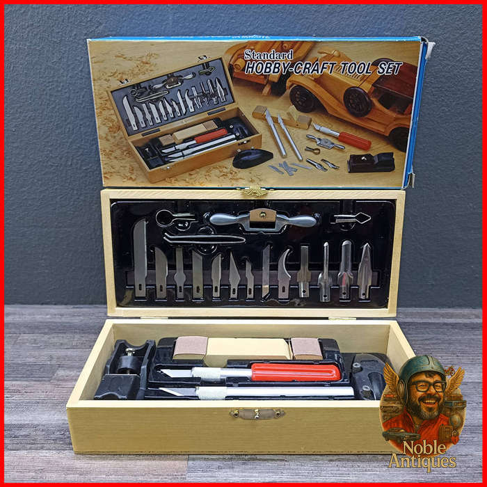 Wood Boxed Standard Hobby-Craft Tool Set
