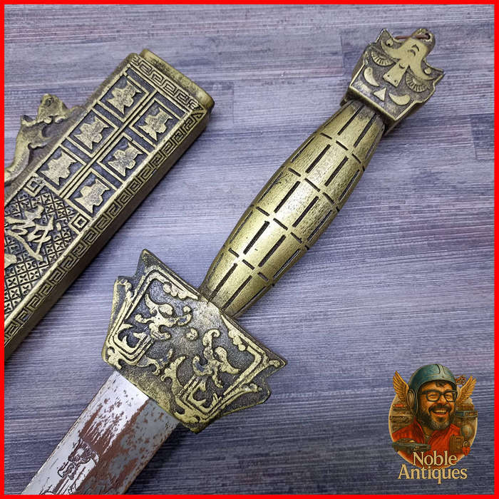 Highly Decorated Oriental Sword and Scabbard
