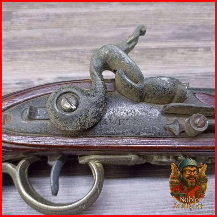 Replica Wood and Metal Flintlock Pistol