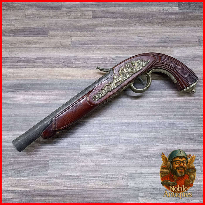 Replica Wood and Metal Flintlock Pistol