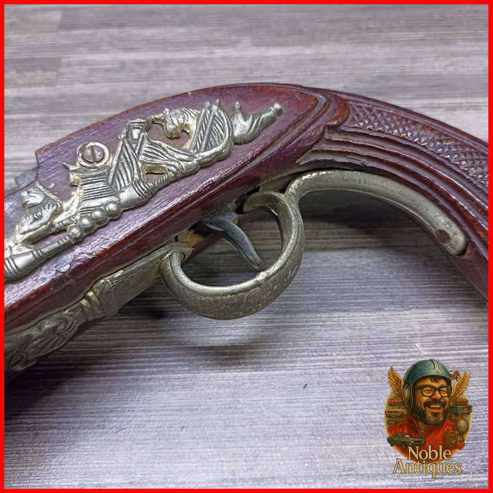 Replica Wood and Metal Flintlock Pistol