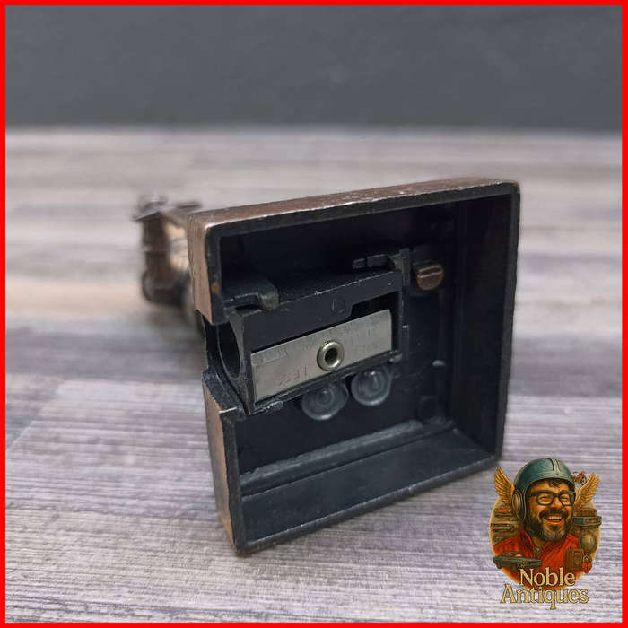 Vintage Copper Metal Knight Pencil Sharpener
