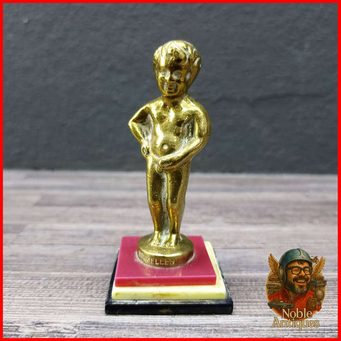 Vintage Cast Brass BRUXELLES Manneken Pis Paper Weight