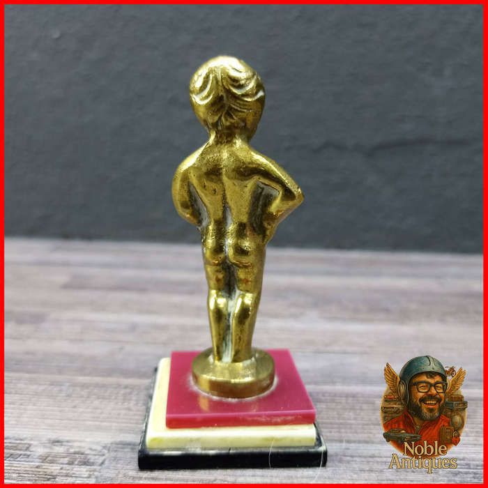 Vintage Cast Brass BRUXELLES Manneken Pis Paper Weight