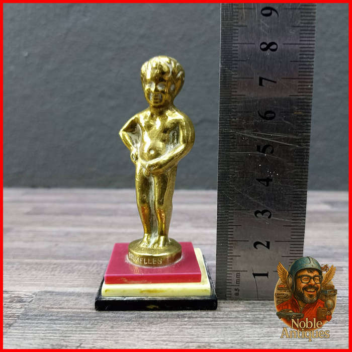 Vintage Cast Brass BRUXELLES Manneken Pis Paper Weight