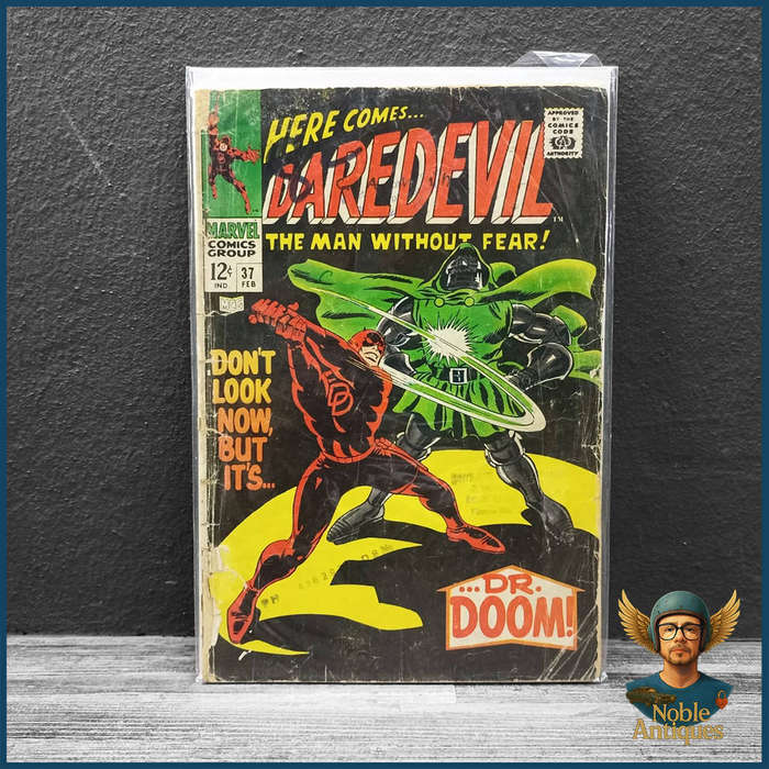 Daredevil #37 February 1968 Daredevil facing off against Doctor Doom