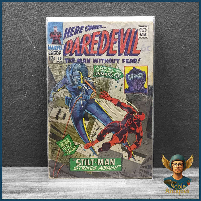Daredevil #26 March 1967 Daredevil facing off against the villainous Stilt-Man