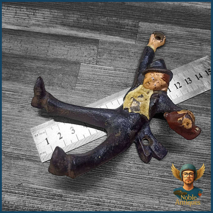Vintage  1950s Cast Iron Drunken Bottle Opener Tuxedo Man
