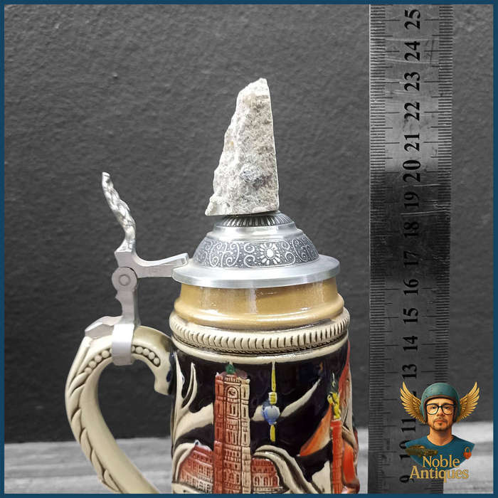 Zoeller & Born German Beer Stein featuring Berlin landmarks and Berlin Wall Piece