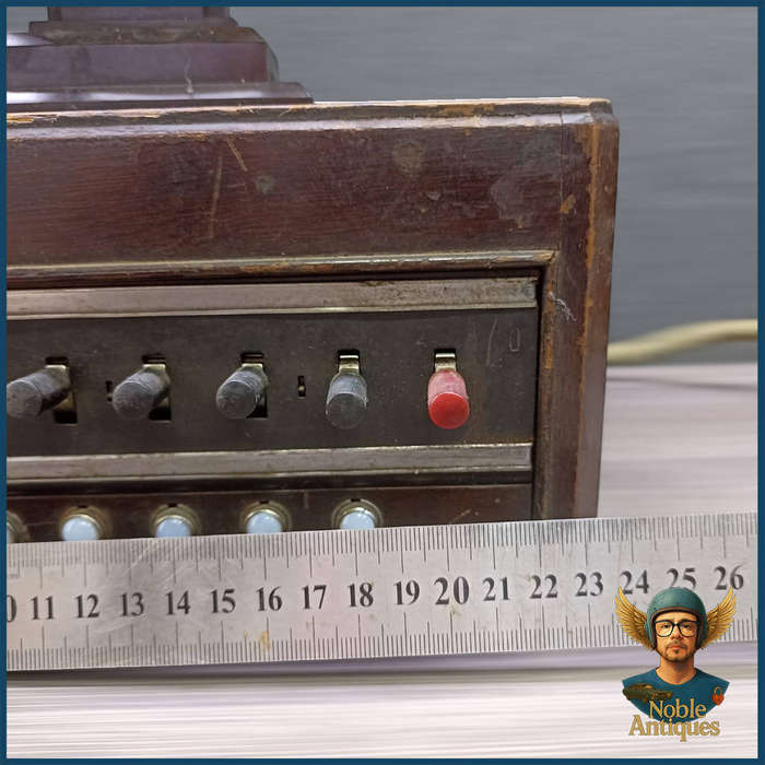 1930s Vintage Bakelite and Wood Dictograph Telephone System
