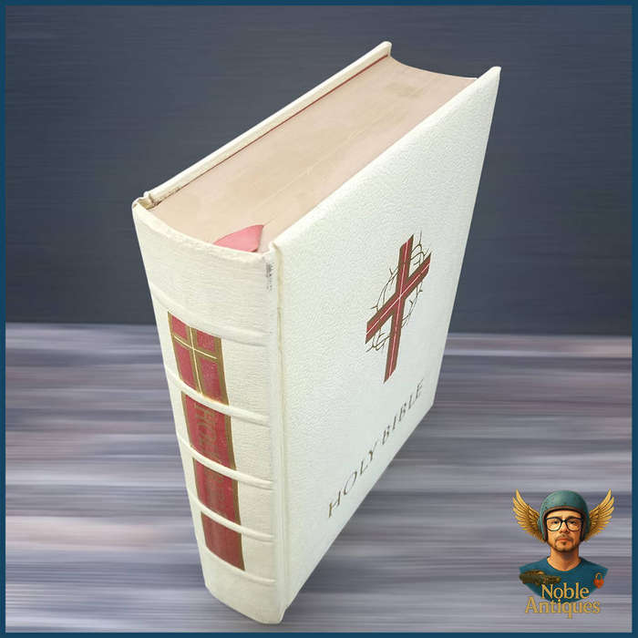 Large Vintage Holy Bible Catholic Life Deluxe Edition Hardcover