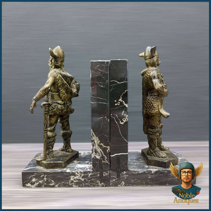 Resin On Marble Viking Book Ends