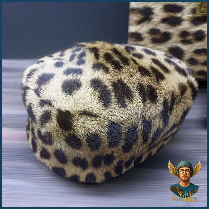 1950's GENUINE EXOTIC FUR & Leather Handbag, Hat and Wallet (Certificate incl)