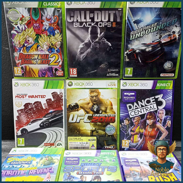 Large Xbox 360 Game Collection