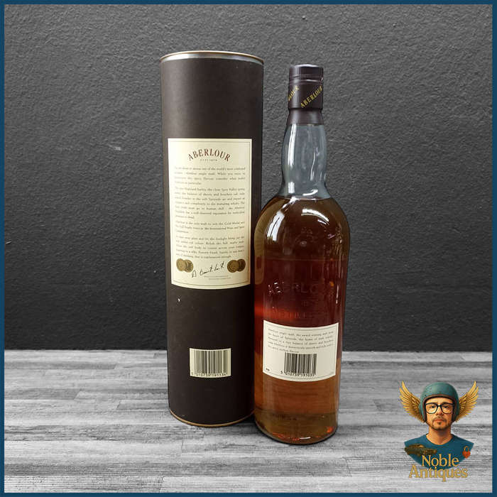 Presentation Tube Of Aberlour 10 Year Old Pure Single Highland Malt Scotch Whisky