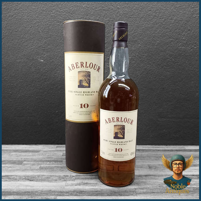 Presentation Tube Of Aberlour 10 Year Old Pure Single Highland Malt Scotch Whisky