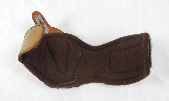 Vintage Leather Ankle Holster for .38 Revolver