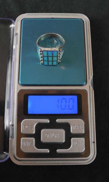 Vintage Sterling Silver Turquoise Ring (10.0g)