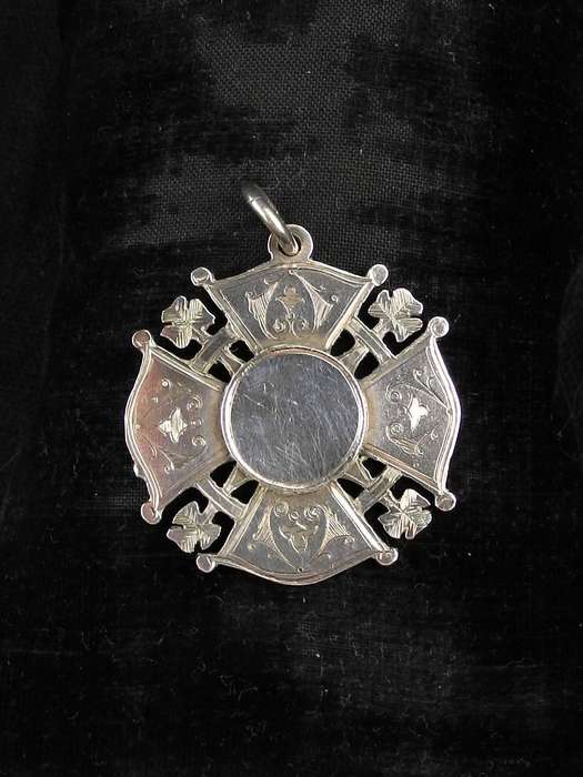 Antique .925 Sterling Silver English Fob Medal 1901 (17.2g)
