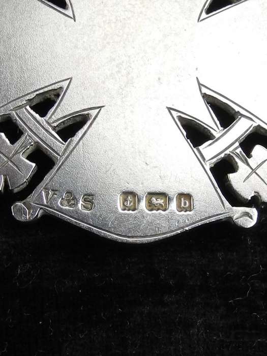 Antique .925 Sterling Silver English Fob Medal 1901 (17.2g)