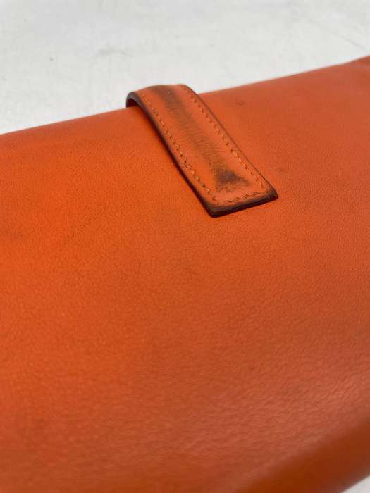 HERMES Epsom Leather Clutch Bag