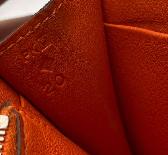 HERMES Epsom Leather Clutch Bag
