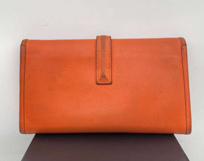 HERMES Epsom Leather Clutch Bag