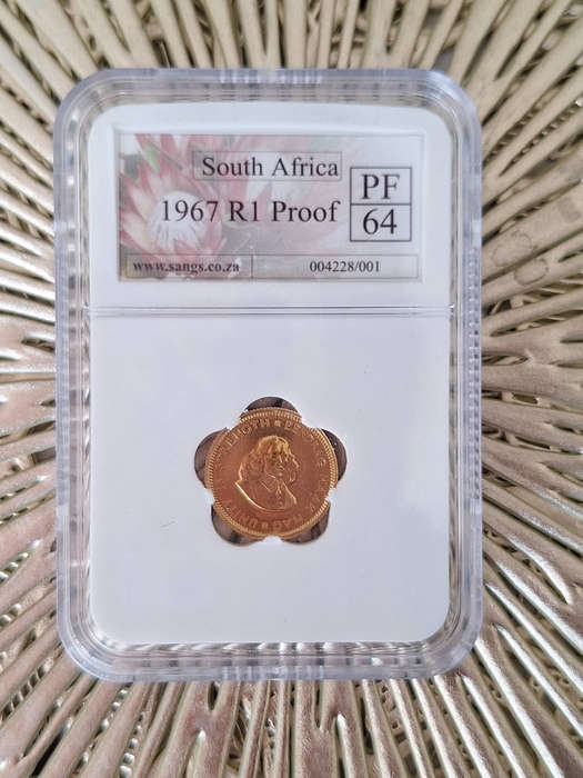 ***1967**GOLD COIN**PF64***PROOF**1 RAND***