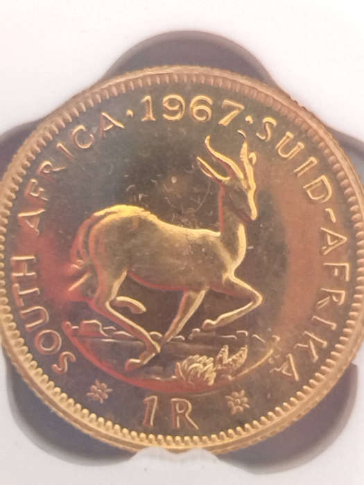 ***1967**GOLD COIN**PF64***PROOF**1 RAND***