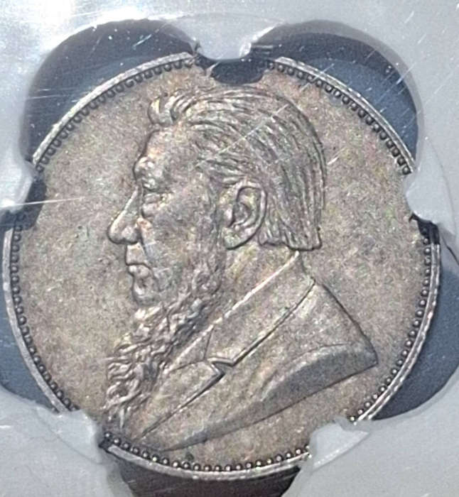 1892**SILVER SHILLING**ZAR**AU58