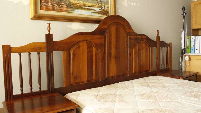 Solid wood Imbuia bedroom suite