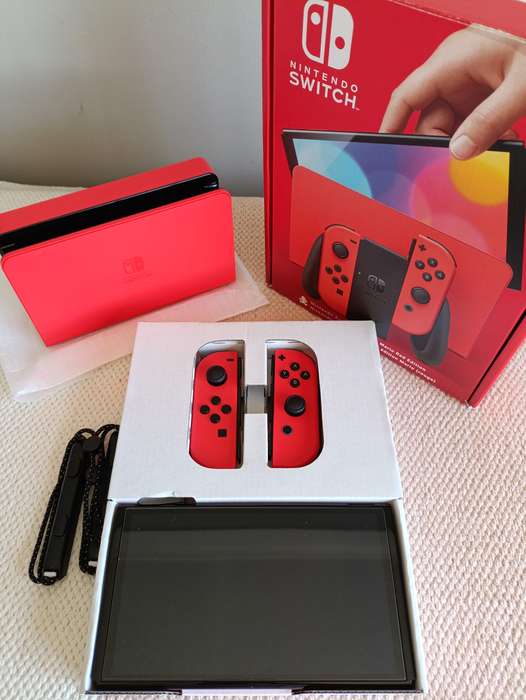 Nintendo Switch Oled Console Mario Edition +Box
