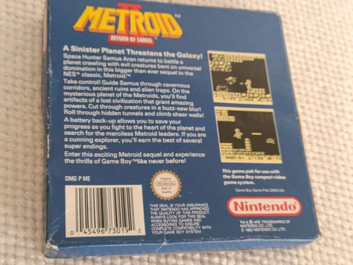 Metroid II Return Of Samus Nintendo Game Boy