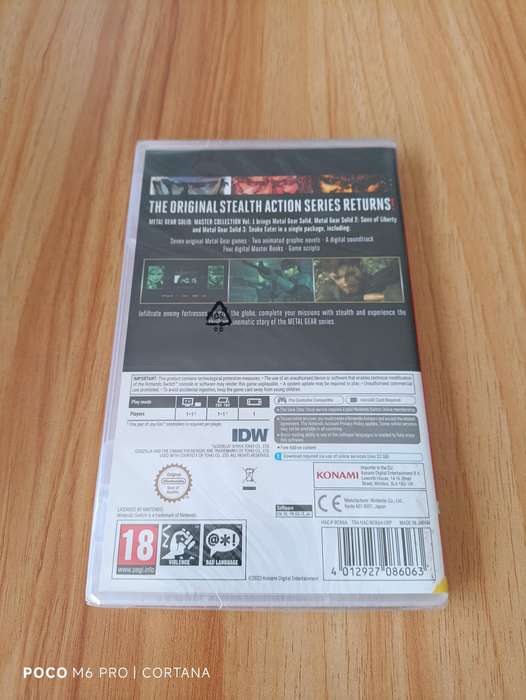 Metal Gear Solid :Master Collection Volume 1 Nintendo Switch