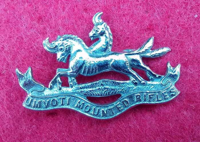 UMVOTI MOUNTED RIFLES CAP  BADGE