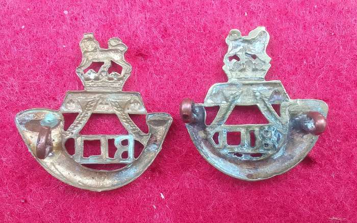 RAND LIGHT INFANTRY  COLLAR BADGES-WORN 1913-1950