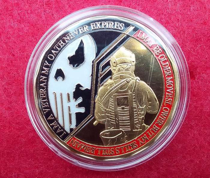 Veterans Oath challenge coin