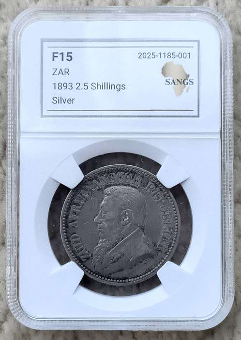 1893!! *2.1/2 Shilling*!! R1-Start!! Ultra Rare!! Excellent Collectors item!!