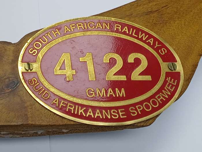 South African Railways Momento for August 2001, Last Locos over Lootsberg Pass, Steam Engine 4122
