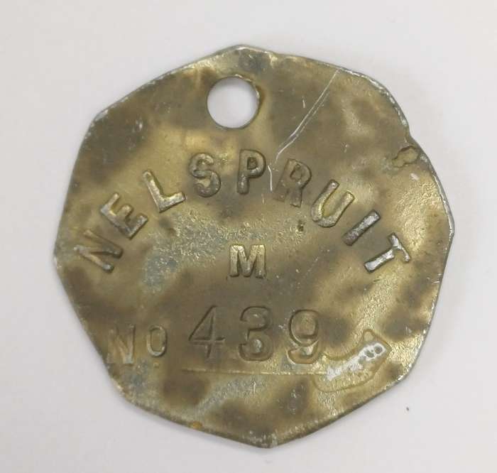 Nelspruit 1951 Dog Tag