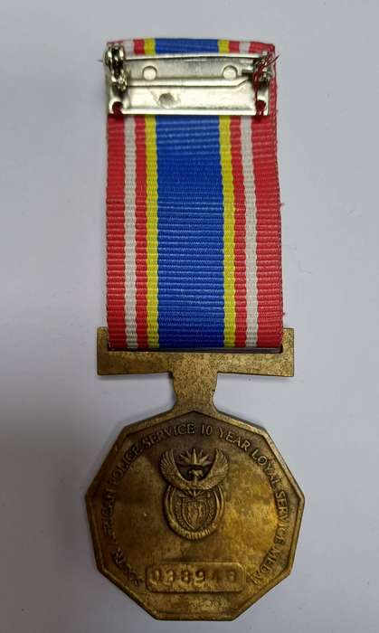 SA Police 10 Year Loyal Service Medal