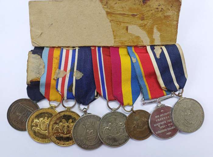 Very Rare Swaziland Meritorious and Long Service Medal Group with Interpol Medal