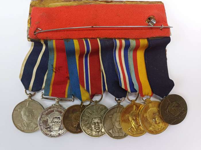 Very Rare Swaziland Meritorious and Long Service Medal Group with Interpol Medal