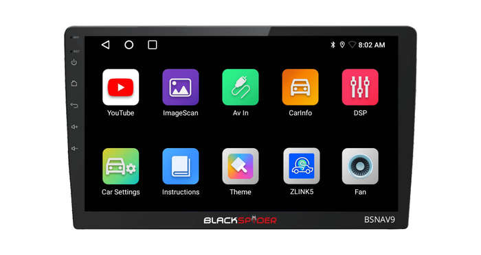 Blackspider BSNAV9 9 Wireless Apple CarPlay Android Auto Radio